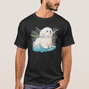 Cute Maltese Dog on Maltese dog 6 T-Shirt