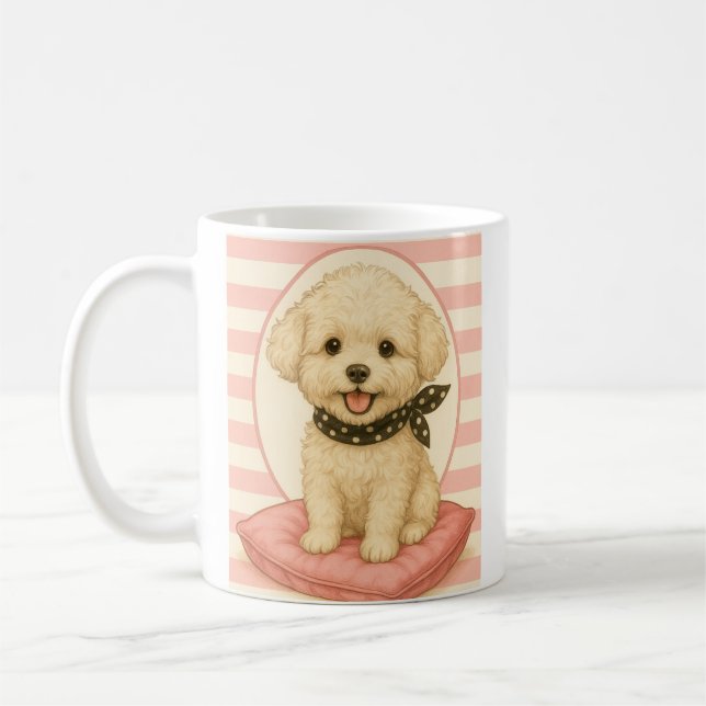Cute Maltipoo Coffee Mug (Left)