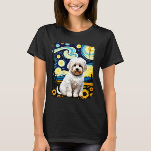 Cute Maltipoo Dog Pop Art Colourful Design Poodle T-Shirt
