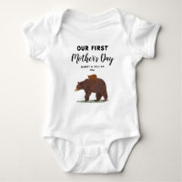 Cute Mama Baby Bear 1st Mother's Day Personalised
