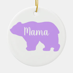 Cute Mama bear design mothers day gift Ceramic Ornament