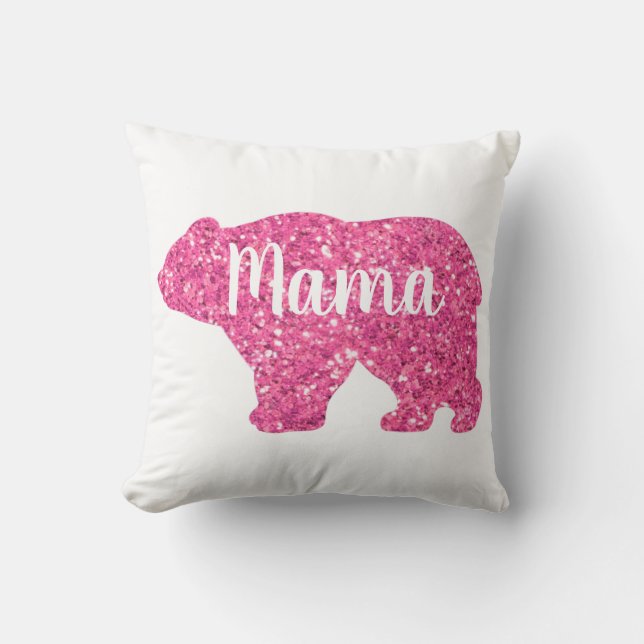 Cute Mama bear design mothers day gift Cushion (Front)