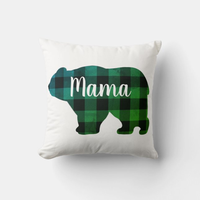 Cute Mama bear design mothers day gift Cushion (Front)
