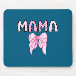 Cute Mama Birthday Matching Coquette Pink Mouse Pad