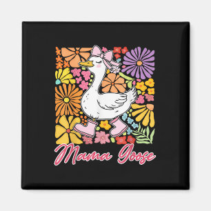 Cute Mama Goose Coquette Mothers Day Goose Lover Magnet