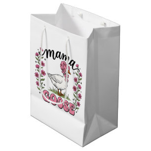 Cute Mama goose Mother's Day  Medium Gift Bag