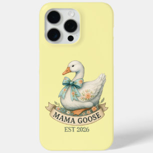 Cute Mama Goose Vintage Farm Animal Mom Goose iPhone 15 Pro Max Case