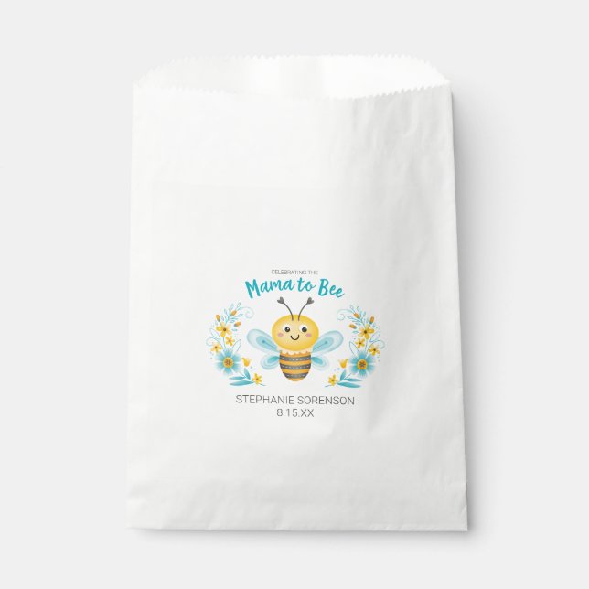 Cute Mama to Bee Baby Shower Favour Bag (Front)