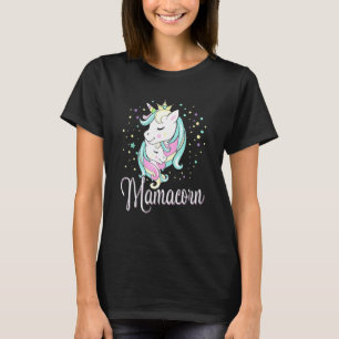 Cute Mamacorn Unicorn Costume Mummy Baby Mother's T-Shirt
