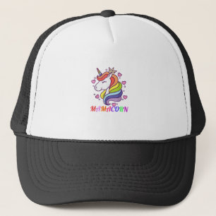 Cute Mamacorn Unicorn Mom Birthday Outfit Rainbow Trucker Hat