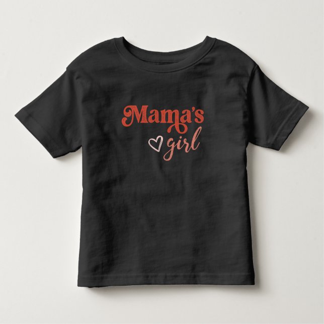Cute Mama's Girl Mother/Daughter T-Shirt (Front)