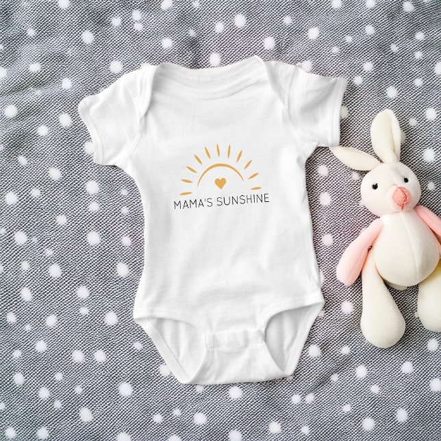 Cute Mama's Sunshine Personalised Baby Bodysuit (Cute Mama's Sunshine Personalized Baby Bodysuit)