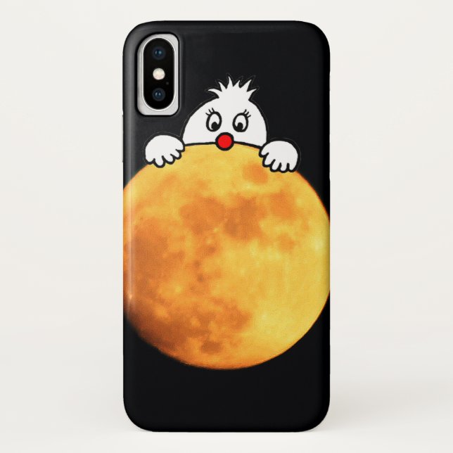 Cute man in the moon Case-Mate iPhone case (Back)