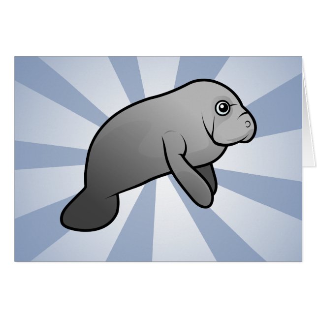 Cute Manatee (Front Horizontal)