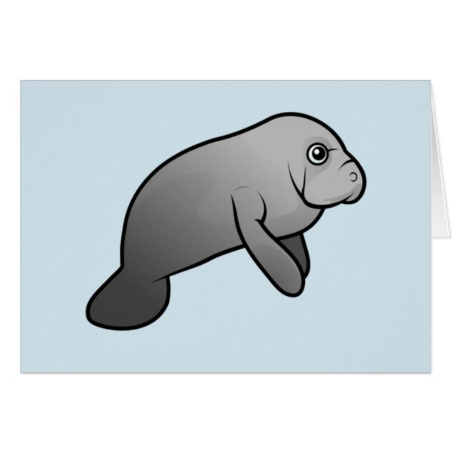 Cute Manatee (Front Horizontal)