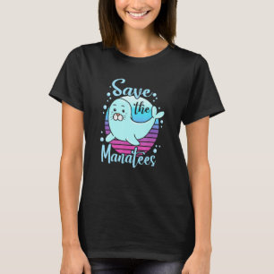 Cute Manatee Vintage Unisex T-Shirt