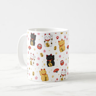 Cute Maneki Neko Mug | Kawaii Cat Lover Gift