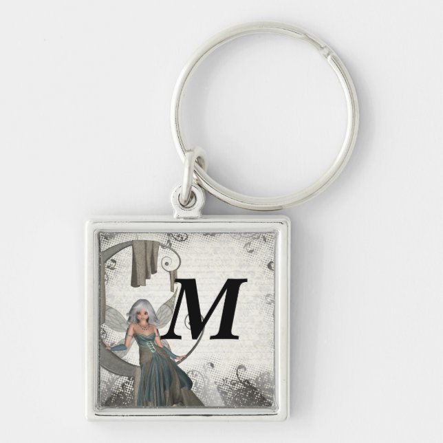 Cute manga fairy key ring (Front)