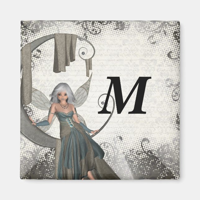 Cute manga fairy magnet (Front)