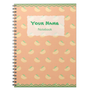 Cute Mango Pattern Notebook