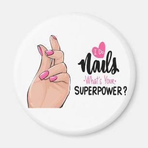 Cute Manicurist Gift Nail Tech Fingernails Nails Magnet