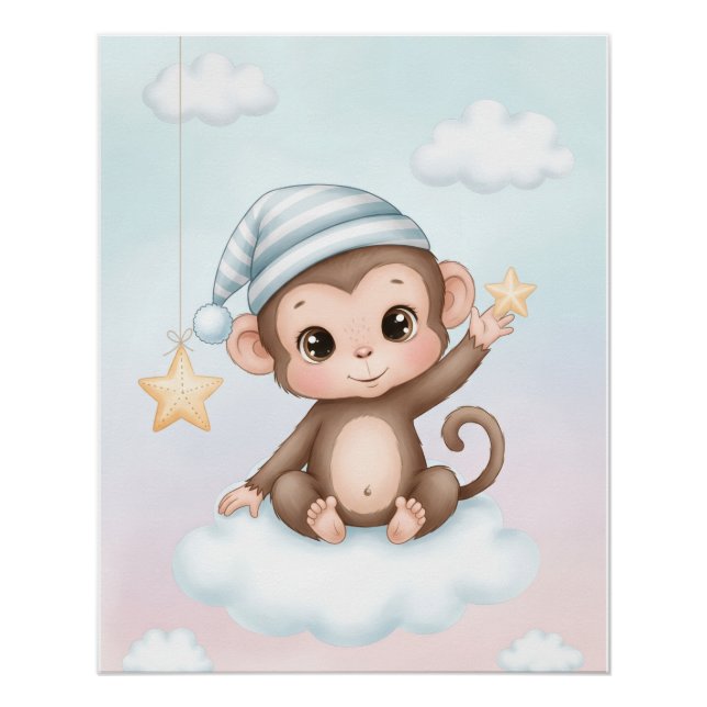 Cute Manky Nurcery Wall Poster (Front)