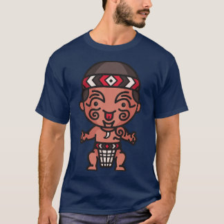 Cute Maori Man in Traditional Clothing toon T-Shirt