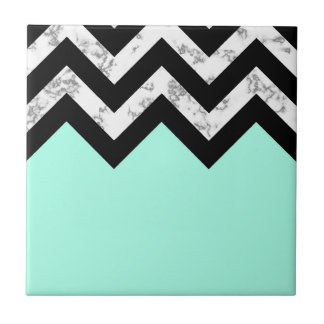 Cute Marble & Chevron Ceramic Tile