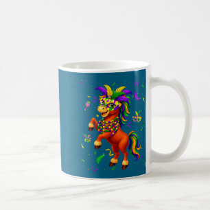 Cute Mardi Gras Horse Lovers Illustration Coffee Mug
