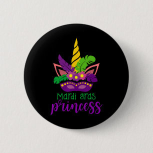 Cute Mardi Gras Princess Shirt Kids Toddler Girl O 6 Cm Round Badge