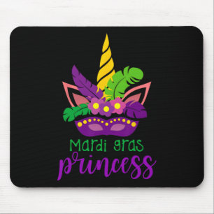 Cute Mardi Gras Princess Shirt Kids Toddler Girl O Mouse Pad
