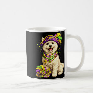 Cute Mardi Gras Themed West Highland Terrier, West Coffee Mug