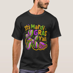 Cute Mardi Gras Y'all Balloon Dog T-Shirt
