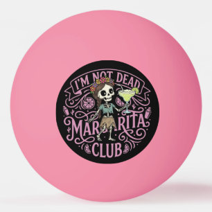 Cute Margarita Skelton Ping Pong Ball