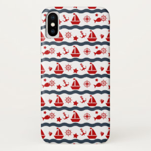 Cute Maritime Pattern iPhone X Case