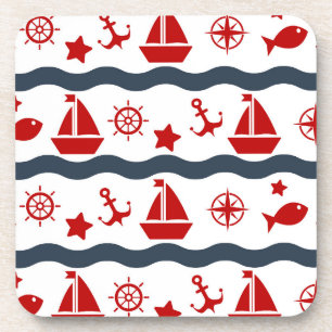 Cute Maritime Pattern Coaster
