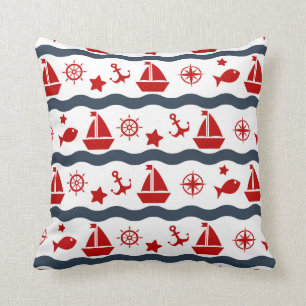 Cute Maritime Pattern Cushion