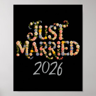 Cute Married 2026 Bride Besties Bridal in Progress Poster