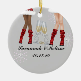 Cute Married; Our First Christmas Ceramic Tree Decoration