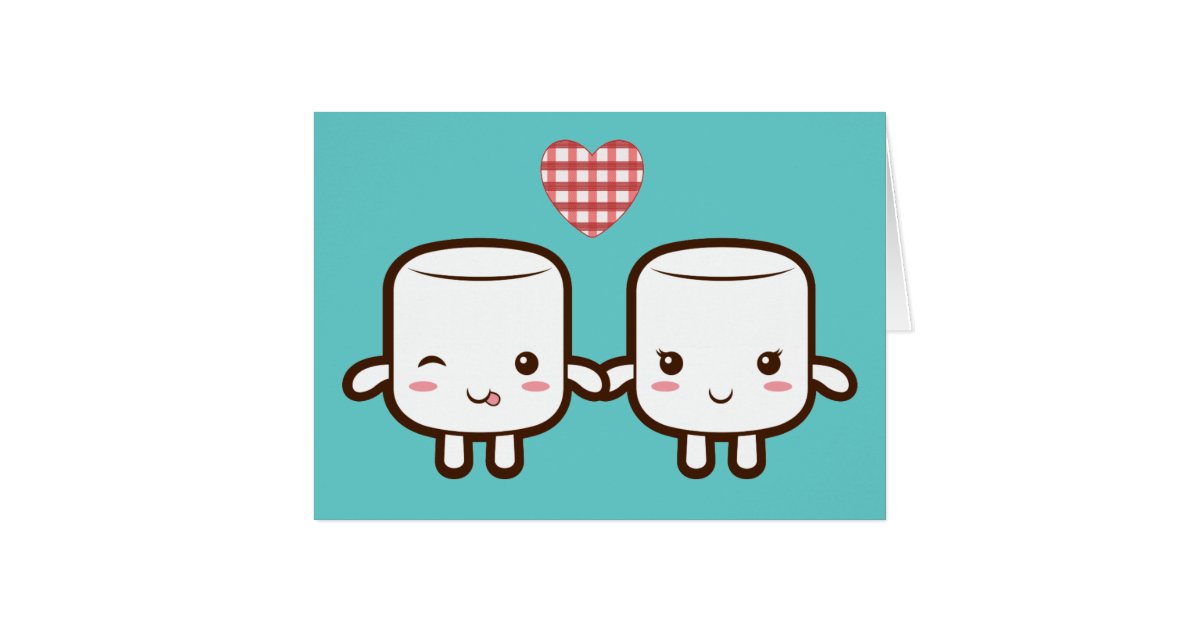 Cute Marshmallow couple | Zazzle