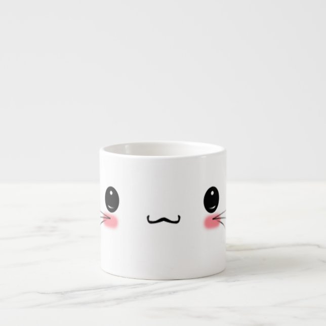 cute marshmallow espresso espresso cup (Front)