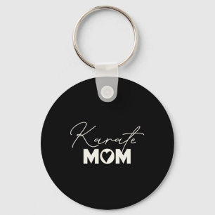 Cute Martial Arts Mother's Day Karate Mum Key Ring