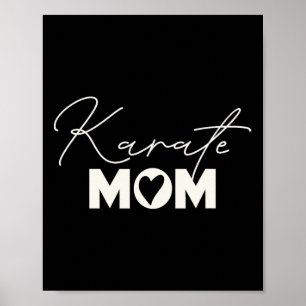 Cute Martial Arts Mother's Day Karate Mum Poster