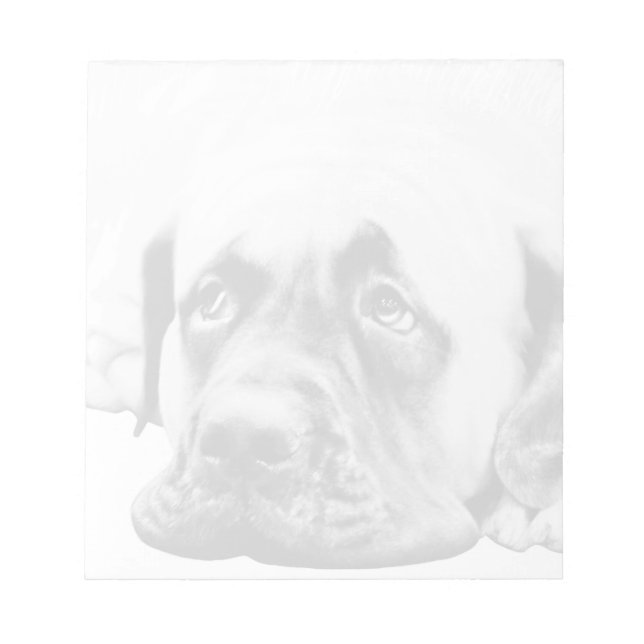 Cute Mastiff dog Notepad (Front)