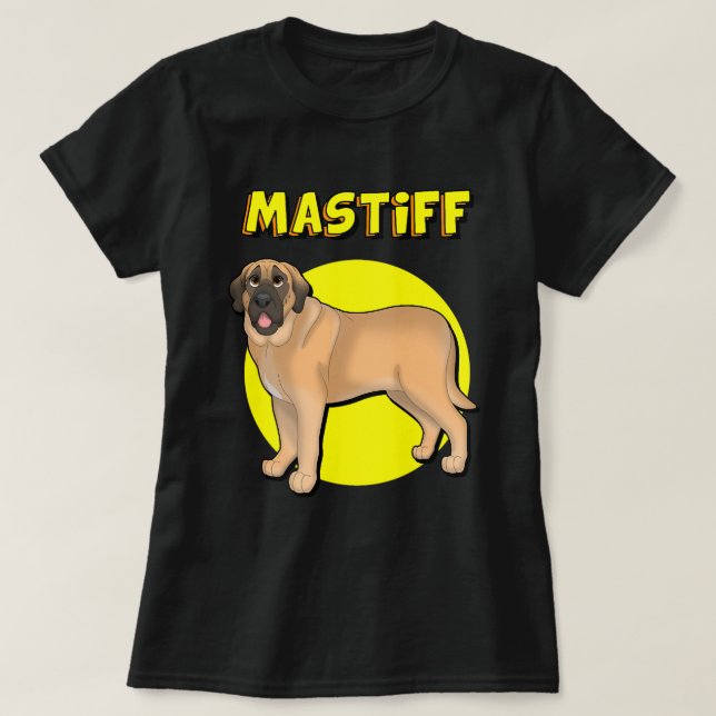 Cute Mastiff T-Shirt (Design Front)