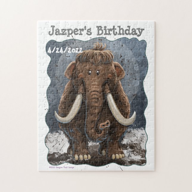Cute Mastodon Jigsaw Puzzle (Vertical)