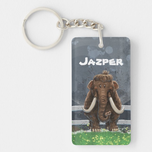 Cute Mastodon Key Ring (Front)