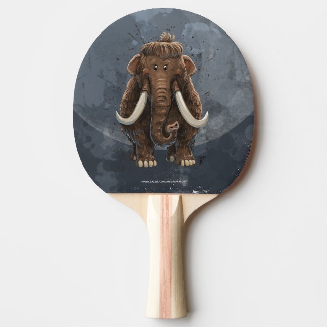 Cute Mastodon Ping Pong Paddle (Front)