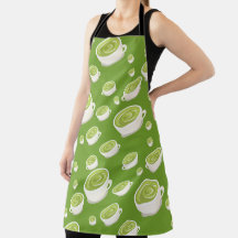 Cute Matcha Latte Pattern in love