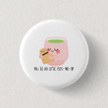Cute Matcha Tea Hug Illustration